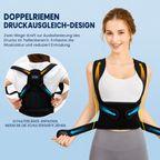 Unisex Posture Corrector Back Strap, Fully Adjustable Spinal Support Belt, Comfortable and Effective Upper Back Support