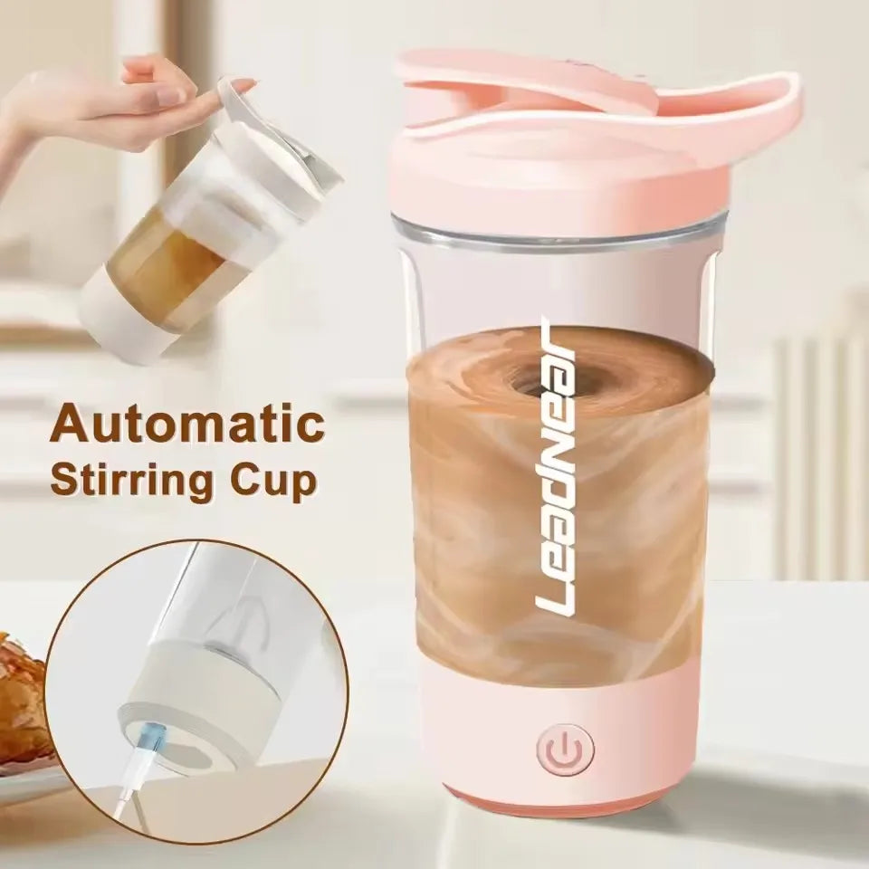 Elektrischer Mixer-Becher – Tragbarer Shaker für Proteinpulver, Milchpulver & Säfte | Heim, Reise, Sport