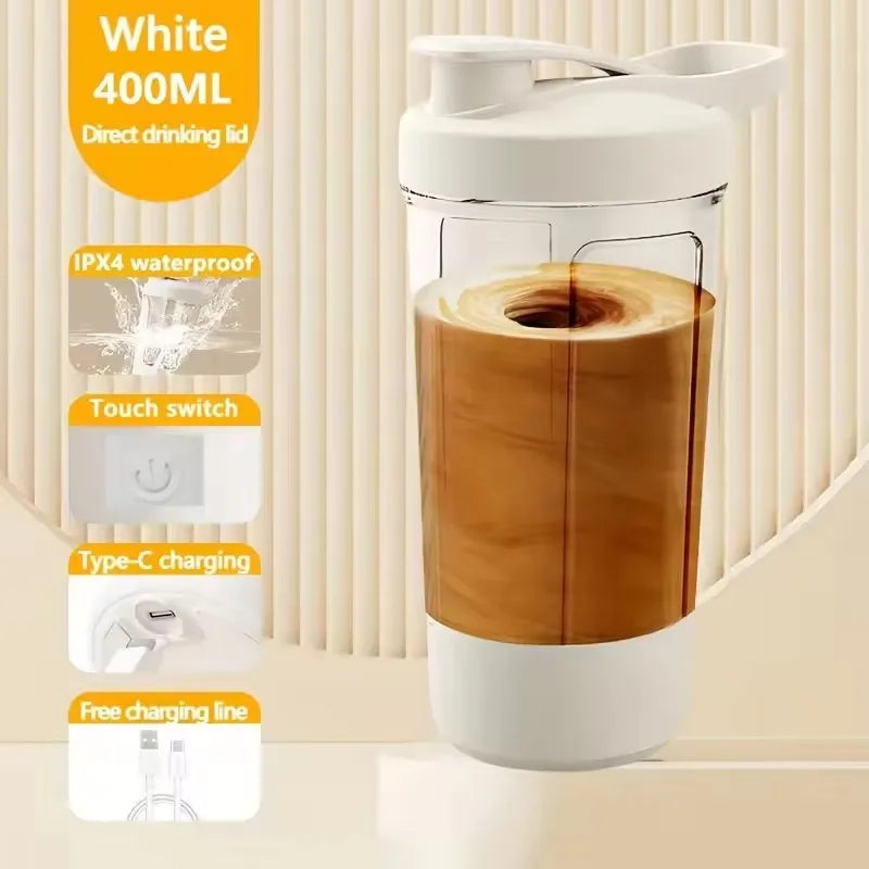 Elektrischer Mixer-Becher – Tragbarer Shaker für Proteinpulver, Milchpulver & Säfte | Heim, Reise, Sport