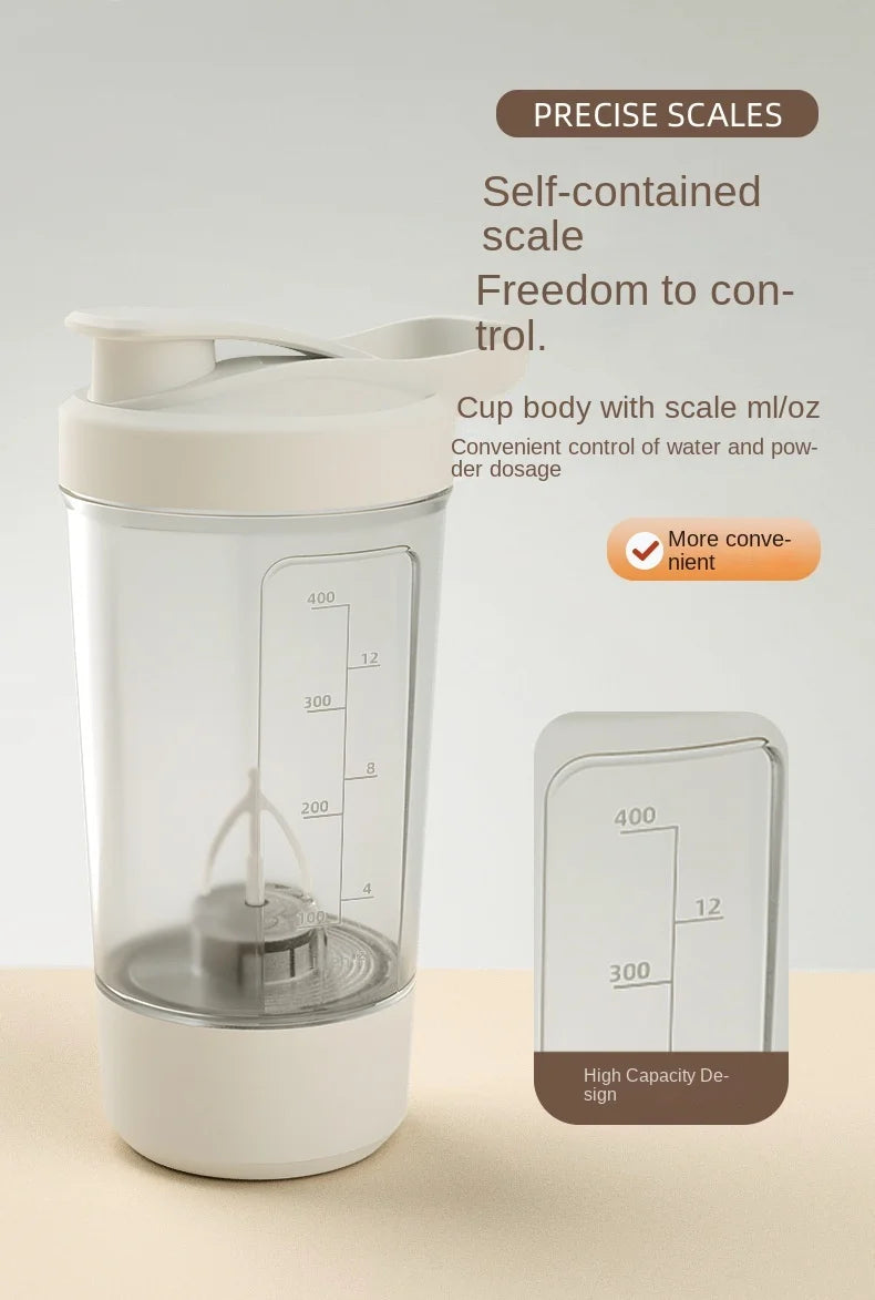 Elektrischer Mixer-Becher – Tragbarer Shaker für Proteinpulver, Milchpulver & Säfte | Heim, Reise, Sport