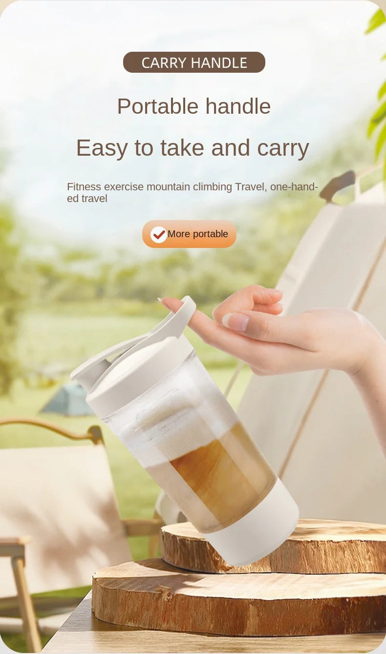 Elektrischer Mixer-Becher – Tragbarer Shaker für Proteinpulver, Milchpulver & Säfte | Heim, Reise, Sport